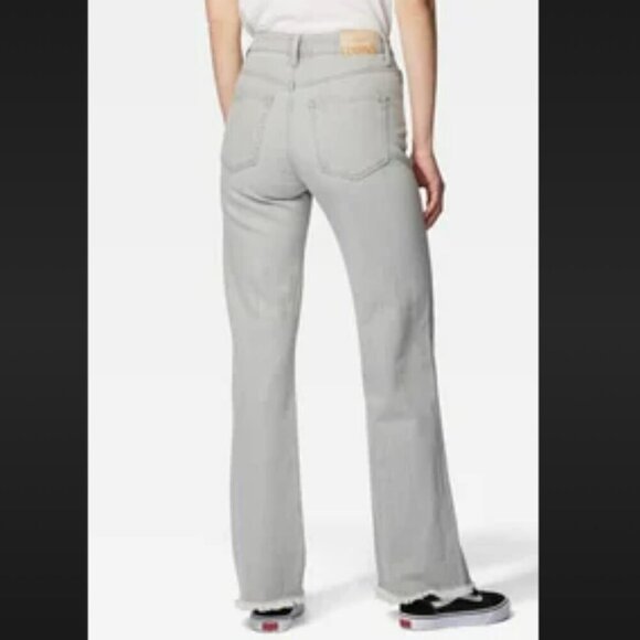 MAVI Victoria High Rise Wide Legs Light Grey Stone wash Denim 100% Cotton sz 26 - Picture 2 of 15